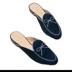 Kate Spade New York Womens Blue Devi Slip Mules 8